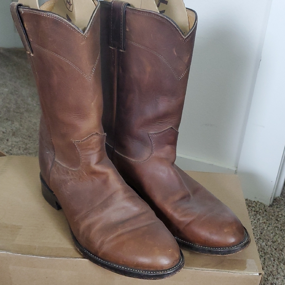 Justin Boots Rich Brown Western Boots